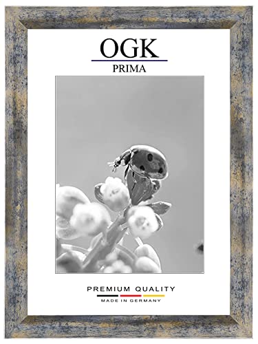 Online-GalleryKing OGK Holz Bilderrahmen 42 x 52 cm in Blau Gold Silber | Foto | Poster | Puzzle | Galerie | Rahmen Online-GalleryKing OGK Holz Bilderrahmen 42 x 52 cm in Blau Gold Silber | Foto | Poster | Puzzle | Galerie | Rahmen von Online-GalleryKing