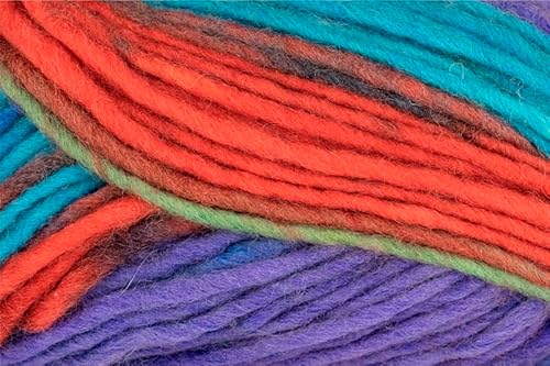 Online Garne Linie 231 Filzwolle Color, erst stricken dann einfach filzen in der Waschmaschine, 50g/50m, Nadelstärke 8mm, 100% Wolle (153) von Online Garne