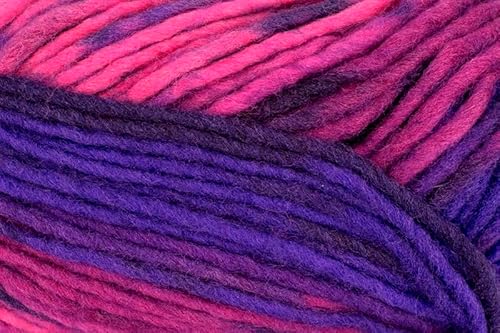 Online Garne Linie 231 Filzwolle Color, erst stricken dann einfach filzen in der Waschmaschine, 50g/50m, Nadelstärke 8mm, 100% Wolle (154) von Online Garne