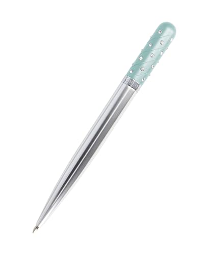 𝗢𝗡𝗟𝗜𝗡𝗘 Crystal Pen Kugelschreiber mit funkelnden Strass-Steinen in Türkis, eleganter Stift in Geschenkbox, mit internationale Großraummine, schwarzschreibend, Geschenkidee Frau Ostern von Online