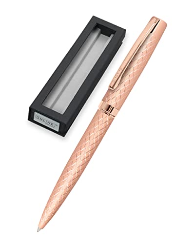 ONLINE Kugelschreiber Eleganza Diamond Rosegold I hochwertiger Metall-Kuli I auswechselbare Großraummine I Metallclip I Schreibfarbe Schwarz dokumentenecht I inkl. Geschenkverpackung, 1 Stück (1er Pack) von Online