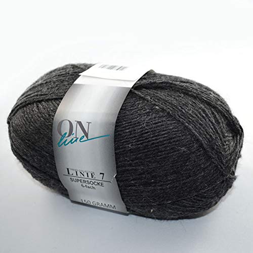 Online Linie 7 SUPERSOCKE 6 Fach 0107 ca. 375 m 150 g von ONline Garne