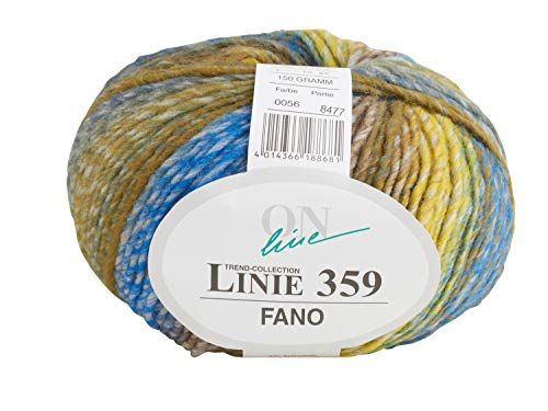 ONline Linie 359 Fano 56 - Marine/gelb/Khaki von ONline Garne