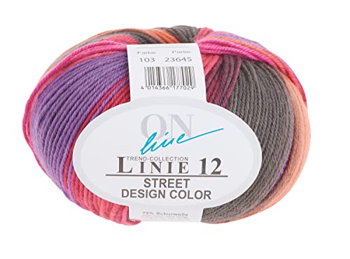 Online Handstrickgarn, 75% Schurwolle (Merino), 25% Polyamid, Farbe 103, OneSize von ONline Garne