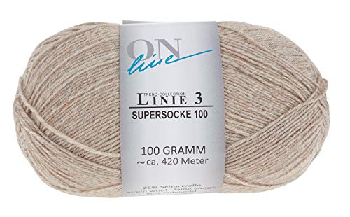 ONline Linie 3 Supersocke 100 101 von ONline Garne