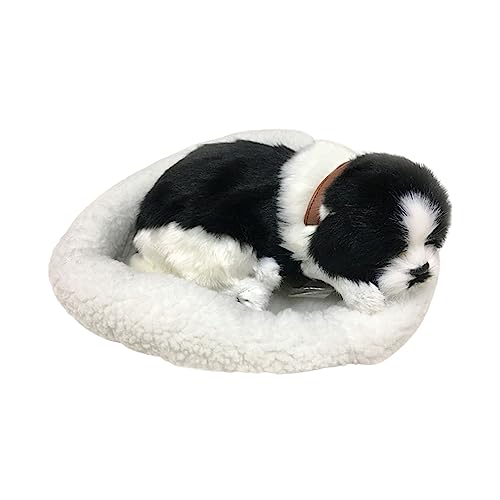 Onlynery Katze Kuscheltier, Schlafendes Katzenspielzeug - Atmende Katze Simulation Modell Dekor, Realistischer Schlafender Hund Mit Matte, Plüsch Schlafender Hund Wohnkultur Fotografie Req von Onlynery