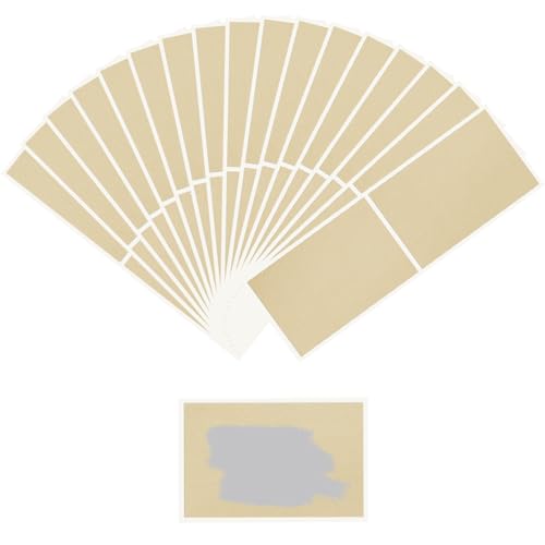 100 Stück 50 x 70 mm Rubbelaufkleber Gold Rubbel Etiketten Rubbellose Selber Machen Selbstklebendes Rubbeletikett Rechteck Überraschungen Scratch Sticker für Spiel DIY Reisegutschein Geschenke von Onperpoe