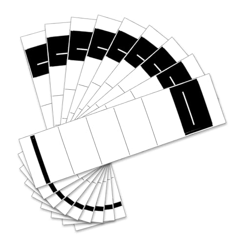 Onperpoe 100 Stück Ordnerrücken Selbstklebend Breit Ordnerrücken Aufkleber für Breite Ordner Weiß Ordner Rückenschilder Selbstklebend Ordner Etiketten 5.4 * 19cm für 8 cm Breit Ordner von Onperpoe