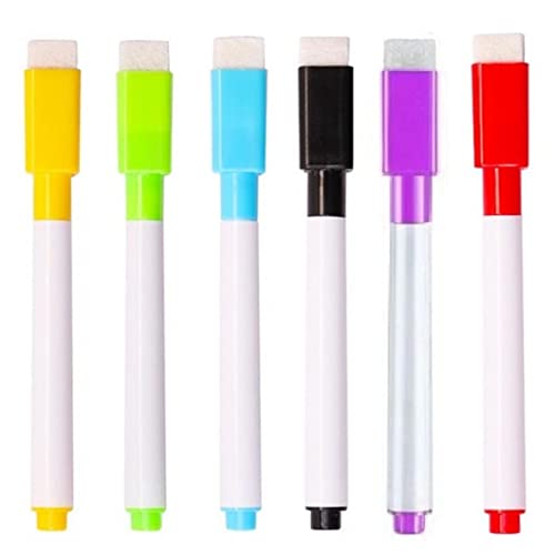 Onsinic 6 Teile/Los Farbige Tinte Whiteboard Markierungsstift Set Mit Radiergummi Markierungsstift Kinder Kinder Schreibwaren Geschenk Zahlbare Marker Stift von Onsinic