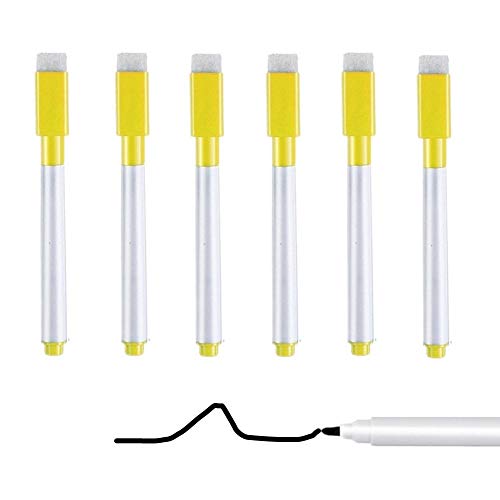 Rysmliuhan Shop Boardmarker Abwischbar Whiteboard Marker Board Marker Trocken Wischen Marker Whiteboard Marker Stift Trocken Wischen Marker Stifte yellow6pcs von Openg