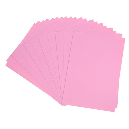 100 Stk farbiger Karton farbiges Kartonpapier A4-Farbkarton Karten aus Aquarellpapier Pastellkarton Kartonpapier, farbiges Papier Karton aus farbigem Papier farbige Pappe Rosa Operitacx von Operitacx