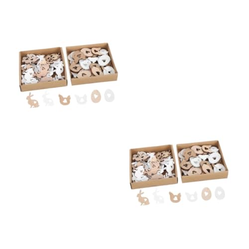 2 Sätze Ostern Selber Machen Korb Ornament Osterhandwerk Pfannkuchenform Dekorieren Eierring Braten Osterkörbe Für Zubehör Für Heißluftfritteusen Holz Beige 72 Stück * 2 Operitacx von Operitacx