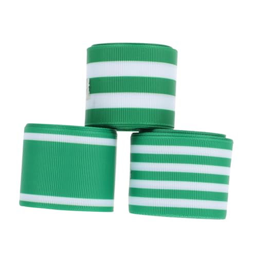 3 Sätze Grünes Gurtband Aus Polyester Polyesterband St. Patrick's Day Dekorationsband Grün Patrick's Day Drahtband St Patrick's Festivalband Diy-band Basteln Green 3 Rollen * 3 Operitacx von Operitacx