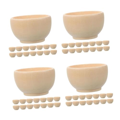 4 Sätze Kleine Holzschale Loch Staubstopfen Steckerkappe Staubstecker Heißkleber Für Den Haushalt Snack-schüssel-dekorationen Quadratischer Korb Mini-fläschchen Beige 20 Stück * 4 Operitacx von Operitacx