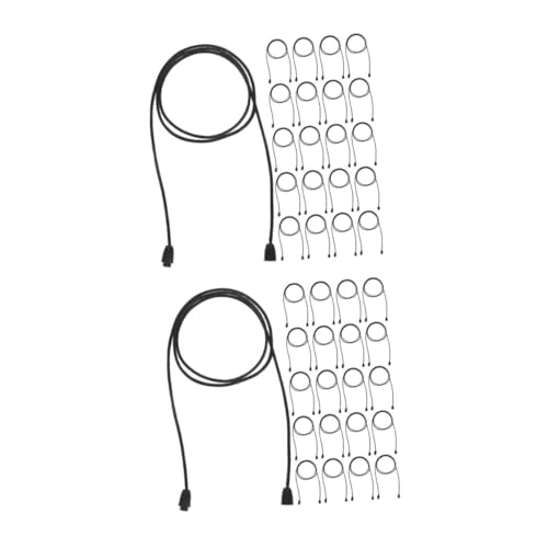 60 Sätze Abnehmbares Halskettenband Abreißbare Halskette Mit Metallschnalle Abreißbarer Lanyard-verschluss Diy-halsketten-set Abtrünnige Herzen Lanyard Abbrechen Nylon Black Operitacx von Operitacx