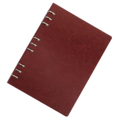 A4-Ring-Notizblock Agenda-Notizbuch für die Arbeit Meeting-Notizbuch Notizblöcke treffen notizbuch mit kalender binder notebook Tagebuch zum Verschenken Bindemittel Papier Brown Operitacx von Operitacx