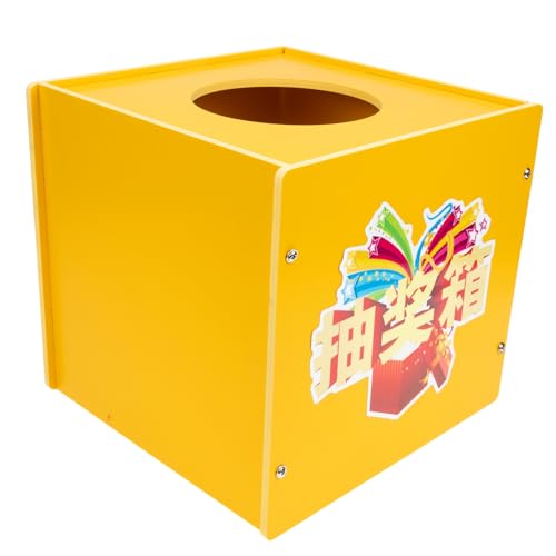 Kasten Lotterie-Box auflageboxen aufbewahren box geschenkkarton game case box Tombola-Fall Spendenfall Tombola-Zubehör Tombola-Versorgung Spende liefern PVC Golden Operitacx von Operitacx