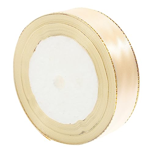 Operitacx 1 Goldband Elegantes Designband Dekoration Rotes Band Funkeln Haustier Vergeben Exquisite Geschenkbänder Aufkleber Streifen Papier Kreative Kuchenbänder Polyester Beige von Operitacx