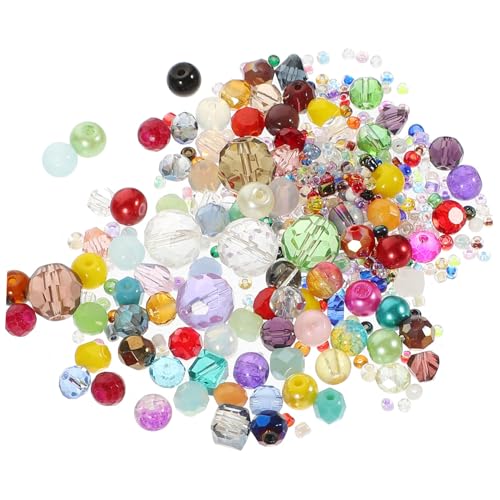 Operitacx 1 Kristallglasperlen DIY-Zubehör Perlen-Kits Set zur Herstellung von Armbändern Bausätze große Perlen bastelzeug handgemachte Schmuck lose Perlen kleine Perlen Colorful von Operitacx