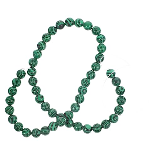 Operitacx 1 Lose Perlen in Malachitgrün Sicherungsperlen Hornperlen Chip-Perlen Quetschperlen gemstone beads edelstein schmuck Armband, das lose Perlen herstellt Schmuckperlen Green von Operitacx