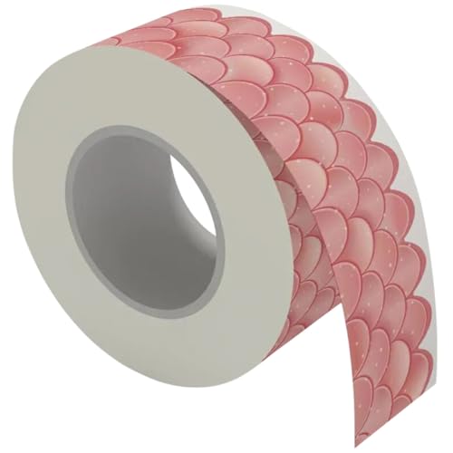 Operitacx 1 Rolle Ankündigungs-Grenzaufkleber Punkt Papier fallen Zu Phase Streamer halloween dekoration halloween decoration Whiteboard-Grenzen Musterrandbesatz Kupferplattenaufkleber Rosa von Operitacx