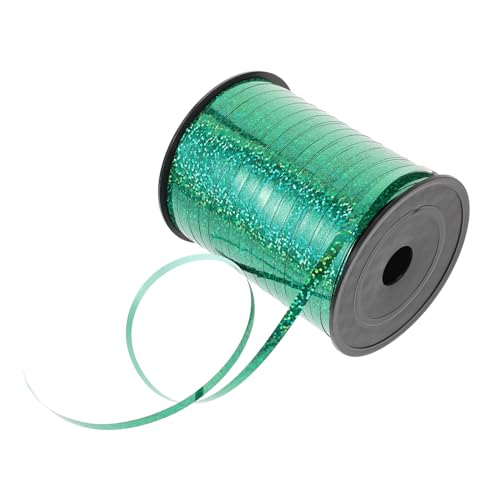 Operitacx 1 Rolle Ballon-Luftschlangen weißes Chiffonband Bänder zum Verpacken Ballongirlande hochzeitsdeko wedding decoration Verpackungsbanddekor dekoratives Verpackungsband Plastik Green von Operitacx