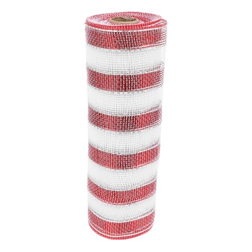 Operitacx 1 Rolle Dekoratives Netzband ribbon ripsband Kostümdekoration geschenkverpackung präsentbox rosa Schleife Bausatz baumschmuck weihnachten Geschenkband Band zum Verpacken Polyester von Operitacx