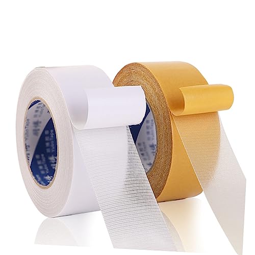 Operitacx 1 Rolle Gewebe-Klebeband wasserdichtes Band wasserdichtes doppelseitiges Tuch doppelseitiges klebeband double sided tape runder teppich outdoor teppich Klebeband für Teppichböden von Operitacx