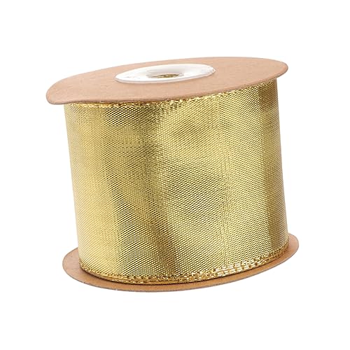 Operitacx 1 Rolle Gold- und Silberzwiebelband rotes Satinband Kaninchen-Dekor rotes Band creatim weihnachten geschenkband Blumenverpackungsband exquisites Wickelband metallische Linie Golden von Operitacx