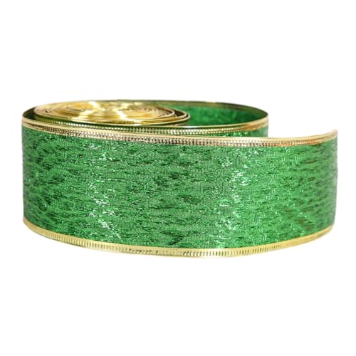 Operitacx 1 Rolle Irland-Festivalband gelbes Band Streamer Girlande weißes Band Stolz geschenkband ostern festivalbändchen Kuchen Fall Verpackungsband st. Patrick's Day Schleife Stoff Green von Operitacx