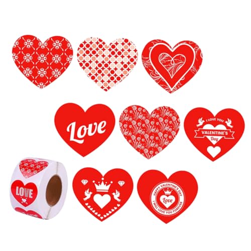 Operitacx 1 Rolle Liebesaufkleber Aufkleber für Geschenketiketten Valentinstag-Aufkleber scrapbooking sticker scrapbook stickers Party-Siegel-Aufkleber Etikettensiegelaufkleber Papier von Operitacx