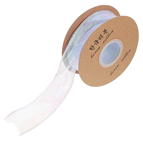 Operitacx 1 Rolle -Meerjungfrau-Garn seidenband ribbon bandalette Blumenstraußdekoration bandfeile Wickelband Band mit Draht Bogen Geschenkverpackungszubehör Hochzeitsband Polyester von Operitacx