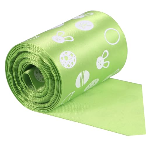 Operitacx 1 Rolle Osterband Spitze Bögen Streifen funkeln Schwimmbad Grün geschenkband ostern dekoband ostern Dekoratives Band hochzeitsdeko DIY-Band basteln Verpackungsband Polyester Green von Operitacx