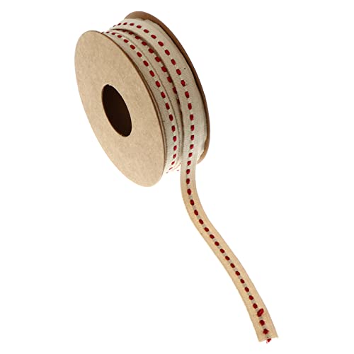 Operitacx 1 Rolle Schleife seidenband ribbon kuchendekoration haar clips pailettenband Geschlecht Braut- Weihnachten Zeremonie Aufkleber handgefertigtes DIY-Gurtband DIY-Geschenkband Beige von Operitacx