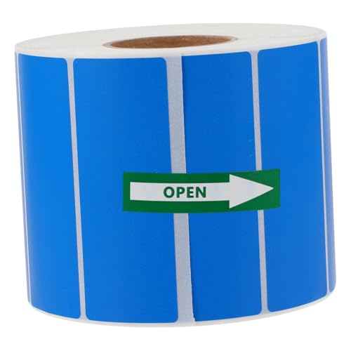 Operitacx 1 Rolle Selbstklebendes Druckpapier Schild Etikett Stichworte Selbstklebender Perforierter Aufkleber Preisaufkleber Für Kleidung Punkt Spender Kupferplattenaufkleber Blue von Operitacx