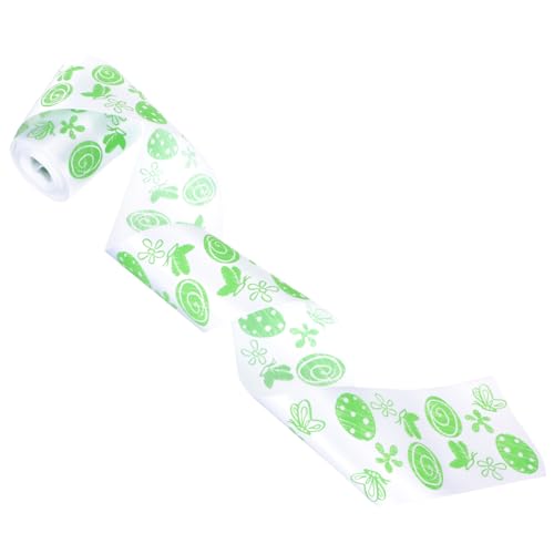 Operitacx 1 Rolle Verpackungsband nuspli seidenband geschenkpaket ribbon dekoring Blumenband Buntes Band Babyband Wickelband Spitzenband Gel Bekleidungsband Festivalband Polyester Green von Operitacx