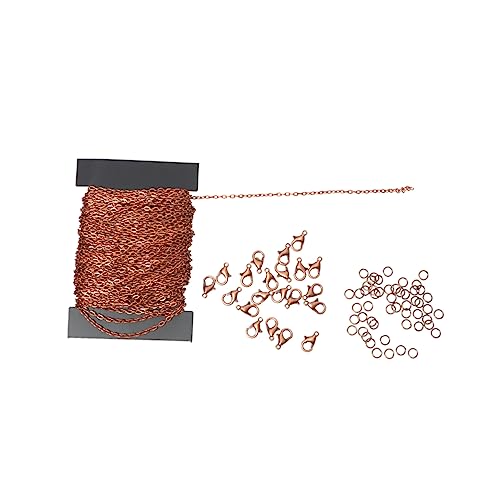 Operitacx 1 Sätze Eisenkette Kit zur Schmuckherstellung Karabinerverschluss Armband-Ketten-Kit Reize Modeschmuck Spule schmuck machen kalanchoe lobster clasp Halskettenherstellung Eisenringe von Operitacx