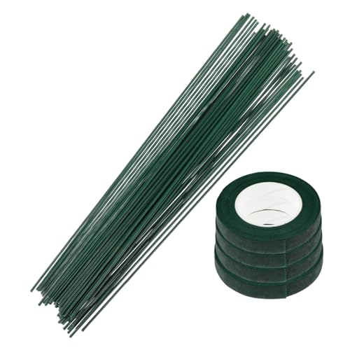 Operitacx 1 Satz Blumenband-Set Blumendekoration Materialien Floristisches Klebeband Set Blumenkreationen Blumenstrauß Materialien Strauß Band Blumenklebeband grüner Blumendraht Papier Green von Operitacx