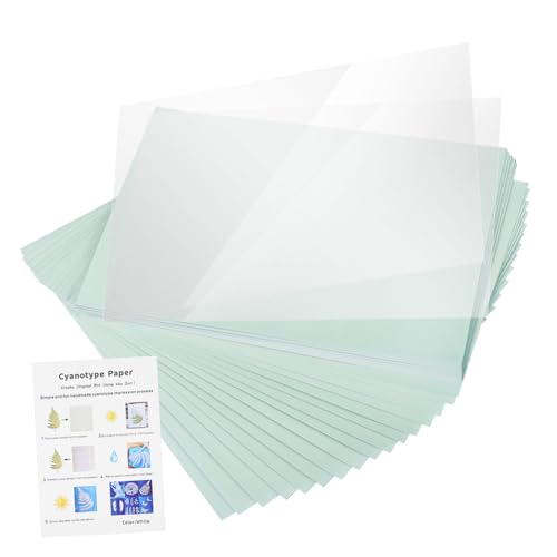 Operitacx 1 Satz Cyanotypie Produktion liefert Anhänger Haushaltsformen künstlicher Lampenschirm DIY Druckpapier Kunstpapier Sunprint-Papierset Sun Print Kit Naturfaser-Papier von Operitacx