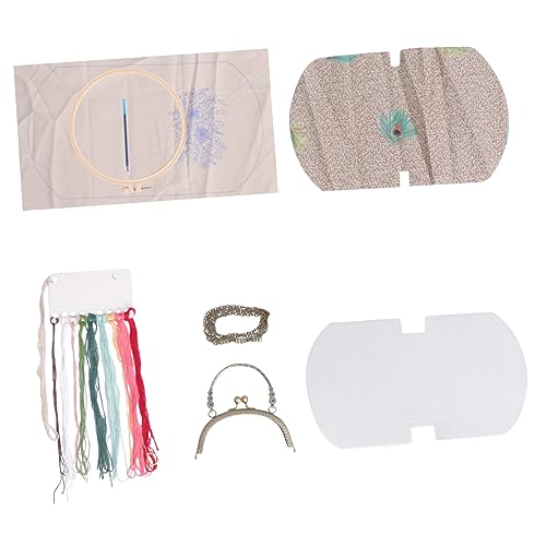 Operitacx 1 Satz DIY-Material-Kit Kreuzstich gestanzte Kits Kit zur Herstellung von Stickbeuteln repair kit sticken für anfänger Kreuzstichpackung für Umhängetaschen Stickbeutelmaterial von Operitacx