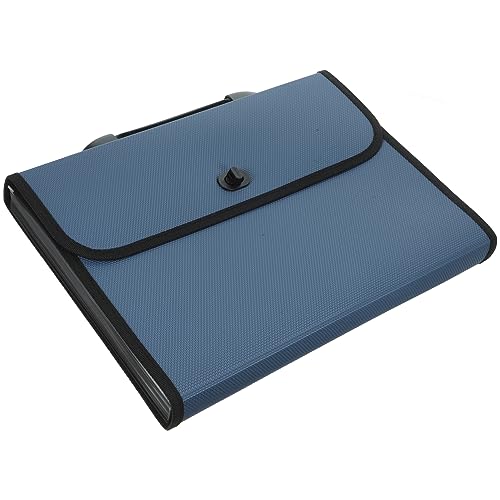 Operitacx 1 Satz Dateien Etiketten dokumentieren Office-Datei Sammelalbum liefert Stand office organizer büro organizer Geldschein-Organizer mit Taschen Organisator aus Papier Plastik Blue von Operitacx