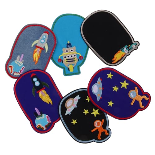 Operitacx 1 Satz Ellenbogen-patches Aufnäher Flicken Kinderkleidung Stoff Aufkleber Stoffapplikation Karikatur Halloween Cartoon-kleidungsapplikation Cartoon-stickapplikation Polyester 12st von Operitacx