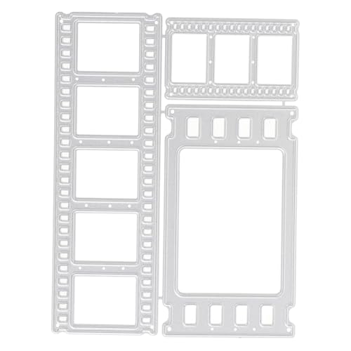 Operitacx 1 Satz Film sterben stirbt Papier Schnitte Kartenschablonen Herstellung prägemaschine Scrapbook schablonen DIY Handprägeform DIY-Stanzform gestanzt Rostfreier Stahl Silver von Operitacx