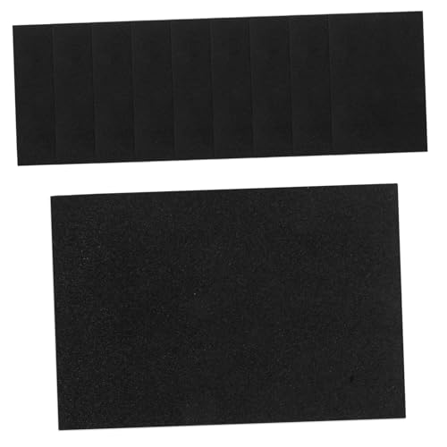 Operitacx 1 Satz Flash-luftpolsterfolie Mousse Selbstklebende Laminiertaschen Schaumstoffplatte Vinyl Funkeln Glitzerndes Aufkleberpapier Starker Kleber Bastelschaum Black Schwamm 10st von Operitacx