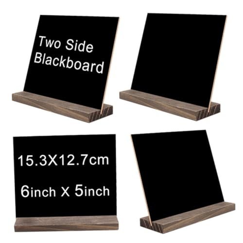 Operitacx 1 Satz Kleine Ladentafel Stehtisch Tafel Kleine Hoteltafel Staffelei Tafel Write Board Abziehbar Holzplatten Bohlen Bretter Kleine Holztafel Tafel Mit Holzsockel Bambus Black 3st von Operitacx