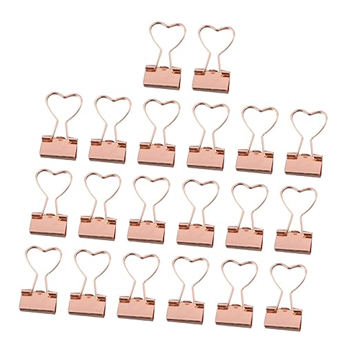 Operitacx 1 Satz Kleiner Klipp Buchklammern in Herzform Schwerlastklammern Büroklammern Bookmarks Book Marks Scrabook Dateiorganisation Von Clips Professionelle Dateiclips Metall Golden 20st von Operitacx