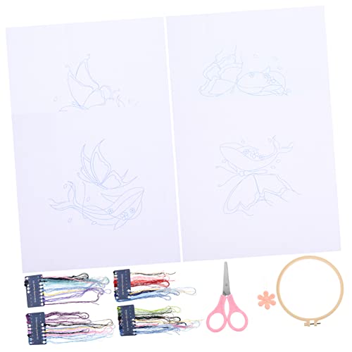 Operitacx 1 Satz Kreuzstich-Bild zum Aufhängen Stickerei-Starter-Kit Stickübungszubehör Nähmaterial Stickrahmen DIY Handarbeits-Set sticken handwerk werkzeug DIY-Stickmaterial Polyester von Operitacx