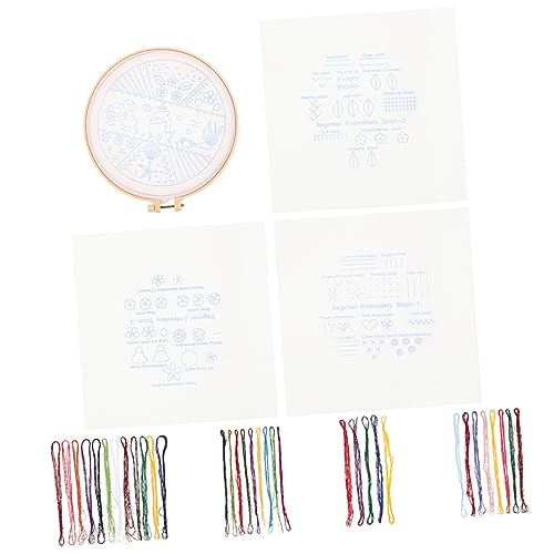 Operitacx 1 Satz Kreuzstich Stickzubehör Starter-sticksets Stichpaket Für Den Anfang Bausätze Kreuzstichpackungen Für Kinder Handstickset Stickerei Diy-material Sticknadeln Polyester von Operitacx