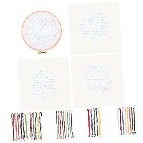 Operitacx 1 Satz Kreuzstich embroidery kit embroidery set embroidery fabric Handstickerei-Set Stickerei-Kits Material zum Sticken Stickmaterial-Set Stickerei DIY-Material Polyester von Operitacx