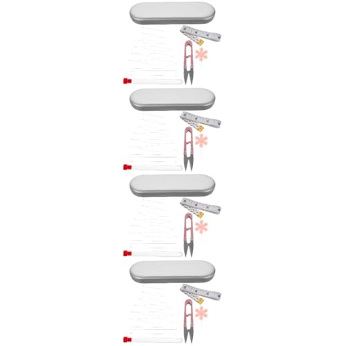 Operitacx 1 Satz Nadeleinfädler-Häkelnadel Fädelhilfe Gewinde maßband schmuckwerkzeug Nadelwerkzeug Perlenset Armbandnadel nähnadeln aus edelstahl Nadel und Faden Pen-Nadeln Rostfreier Stahl von Operitacx